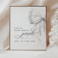 Guess How Many Bridal Shower Table Sign