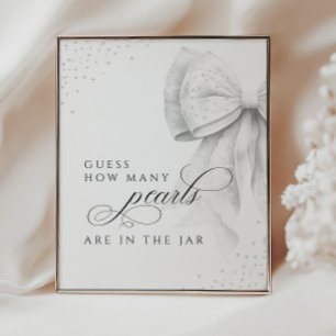 Guess How Many Bridal Shower Table Sign