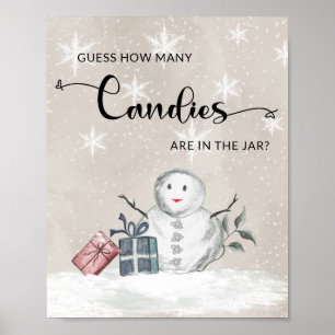 Guess how many candies poster