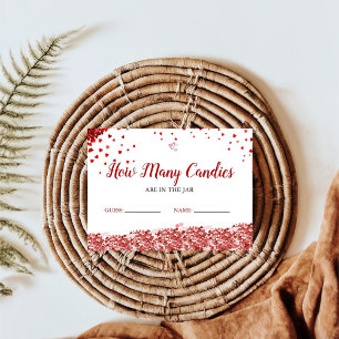 Guess how many Candy are in the jar Bridal shower Enclosure Card