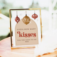 Guess how Many Kisse Retro Bauble Christmas Bridal