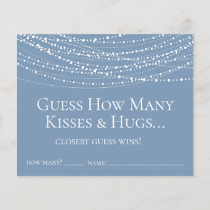 Guess How Many Kisses and Hugs Dusty Blue Lights