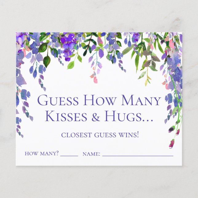 Guess How Many Kisses and Hugs Purple Wisteria (Front)