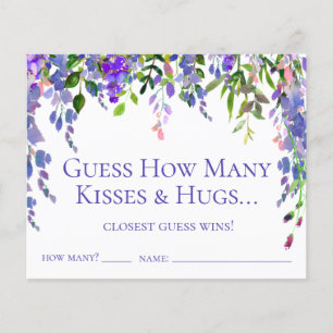 Guess How Many Kisses and Hugs Purple Wisteria