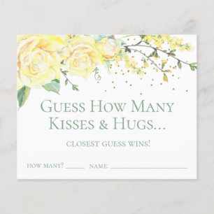 Guess How Many Kisses and Hugs Yellow Roses
