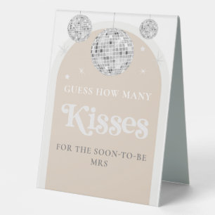 Guess how many kisses Disco Ball Bridal Shower