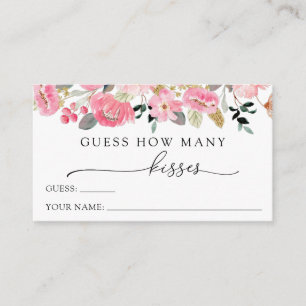 Guess How Many Kisses Enclosure Card