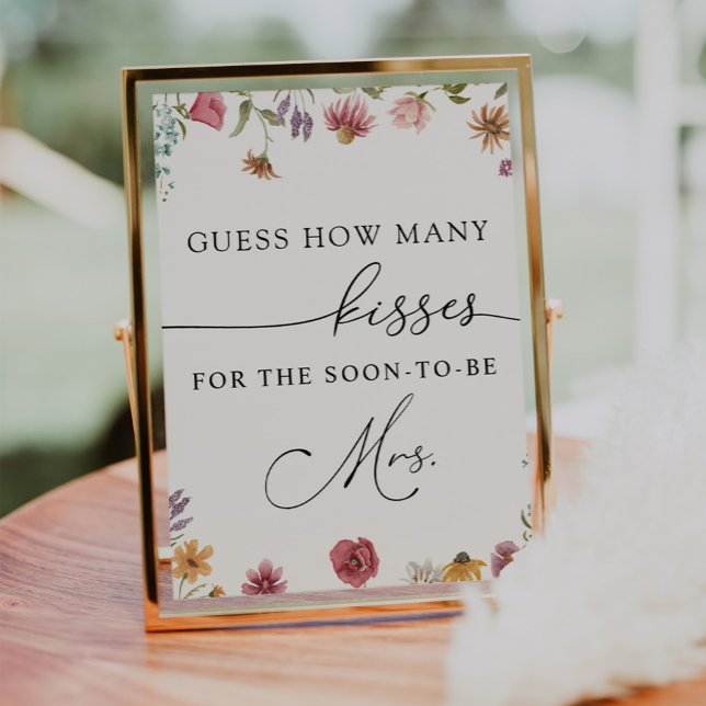 Guess how many Kisses for the Soon-to-be Mrs.  Poster (Creator Uploaded)