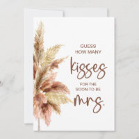 Guess How Many Kisses Game Fall Sign