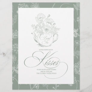 Guess How Many Kisses the Bridal Shower Game