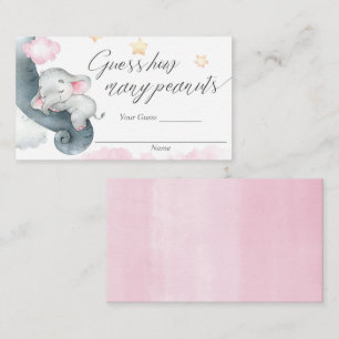 Guess how many peanuts cards inserts baby shower