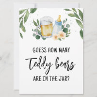 Guess How Many Teddy Bears Candies Sign Game