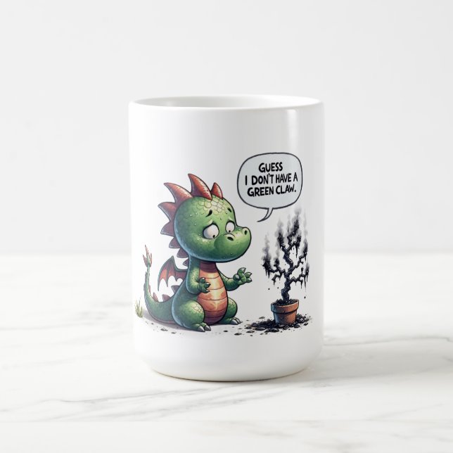 Guess I Don't Have a Green Claw - Cute Dragon Mug (Center)