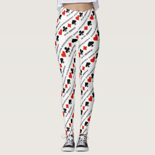 Guess Intelligently Play Bridge Four Card Suits Leggings