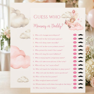 Guess Mummy or Daddy Baby Shower Game