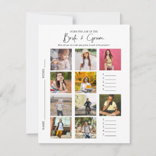 Guess The Age Photo Bridal Shower Game Invitation