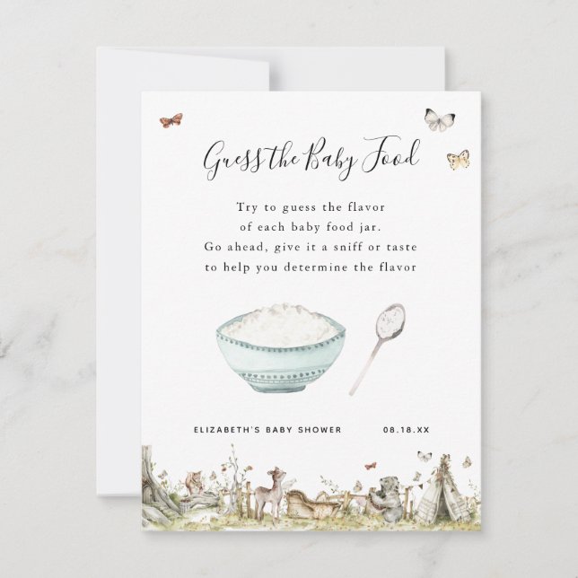 Guess the Baby Food | Baby Shower Game (Front)