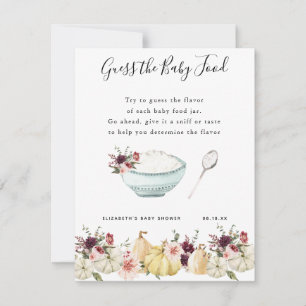 Guess the Baby Food   Baby Shower Game