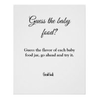 guess the baby food baby shower game