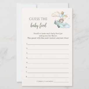 Guess The Baby Food Game Bearly Wait Aeroplane Boy