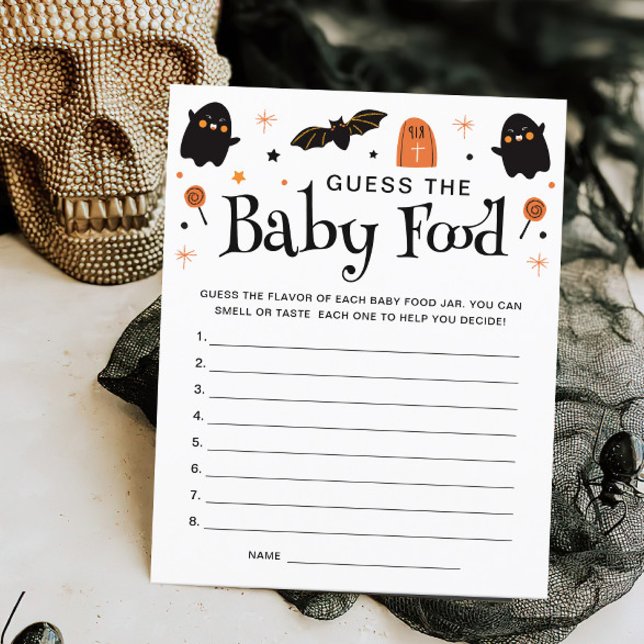 Guess the Baby Food Halloween Baby Shower Game (Creator Uploaded)