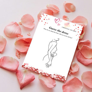 Guess the bride dress bridal shower game Card