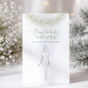 Guess The Bride’s Wedding Dress Bridal Shower Game Flyer