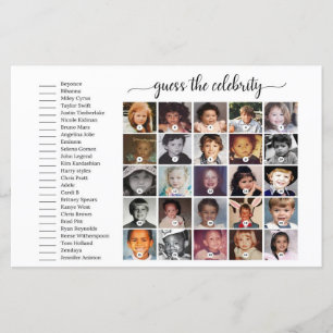 Guess The Celebrity Baby Shower Game, Who Is That 