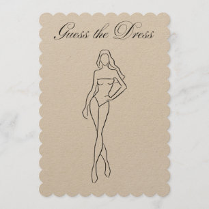 Guess the Dress Bridal Shower Game