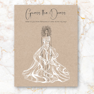 Guess The Dress Bridal Shower Game
