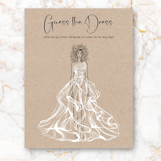 Guess The Dress Bridal Shower Game (Creator Uploaded)