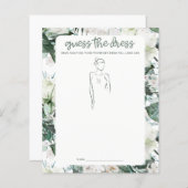 Guess the Dress Bridal Shower Game (Front/Back)
