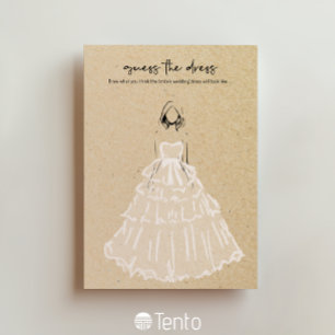 Guess The Dress - Bridal Shower Game Invitation
