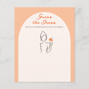 Guess the Dress Game Aperol Spritz Bridal Shower