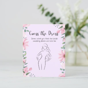 Guess the dress game card