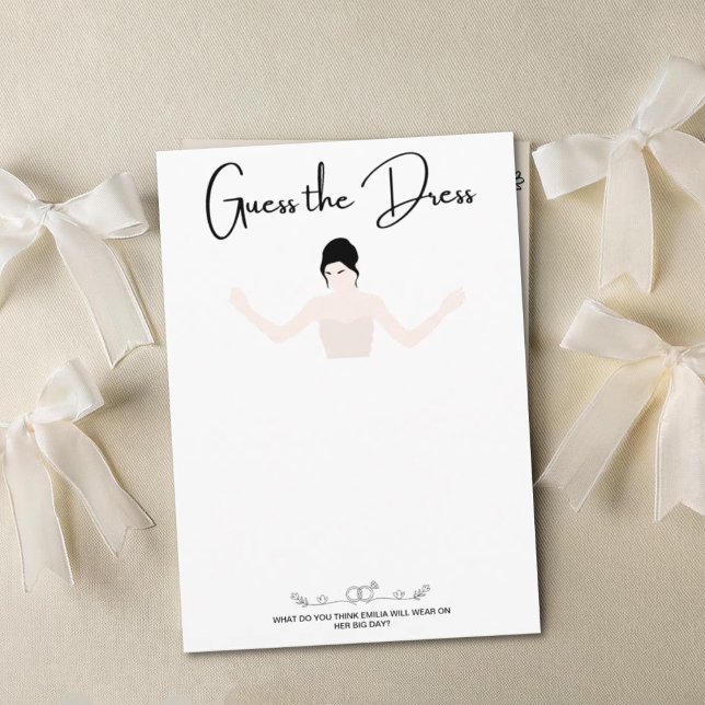 Guess the dress games card (Guess the Dress)