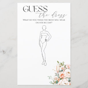 Guess The Dress Petals And Prosecco Bridal Game
