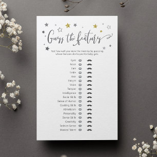 "Guess the Features" Baby Trait Gender Reveal Game