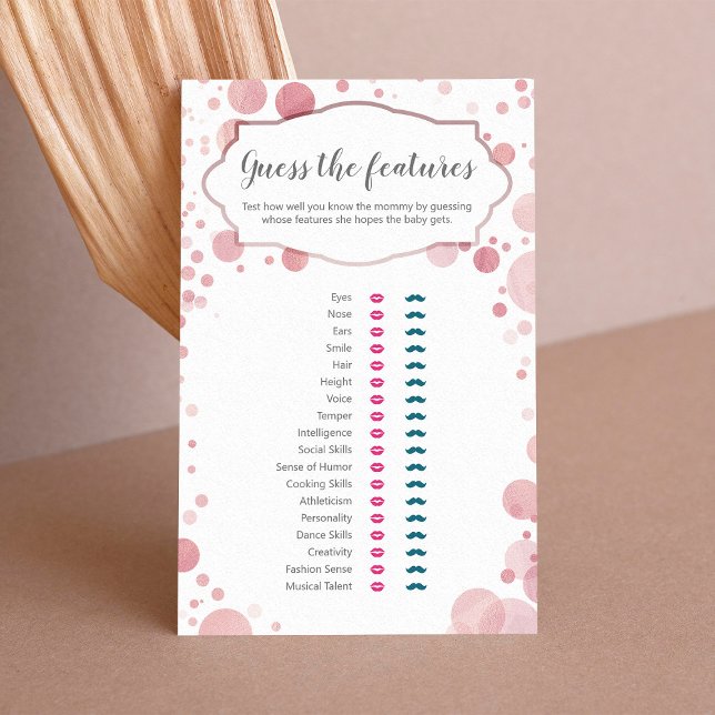 "Guess the Features" Rose Baby Trait Shower Game (Creator Uploaded)