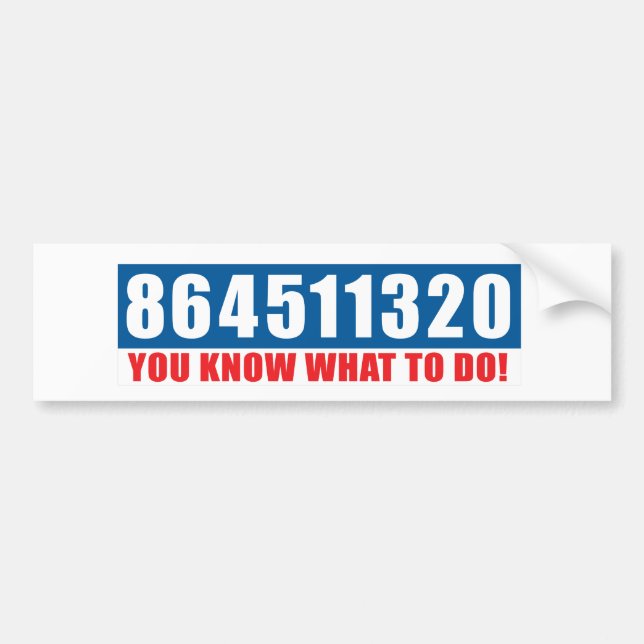 Guess the Message & Do It Bumper Sticker (Front)
