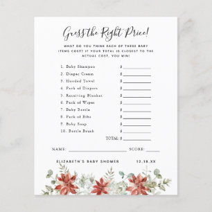 Guess The Price   Baby Shower Game