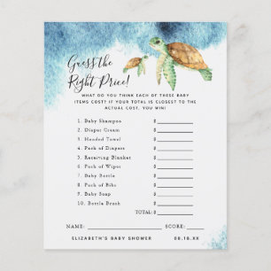 Guess The Price   Baby Shower Game