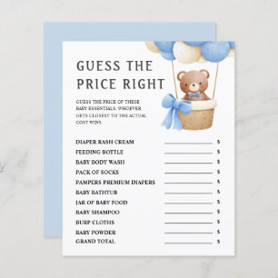 Guess The Price   Cute Teddy Bear Baby Shower Game