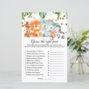 Guess the right price Baby Shower  Games