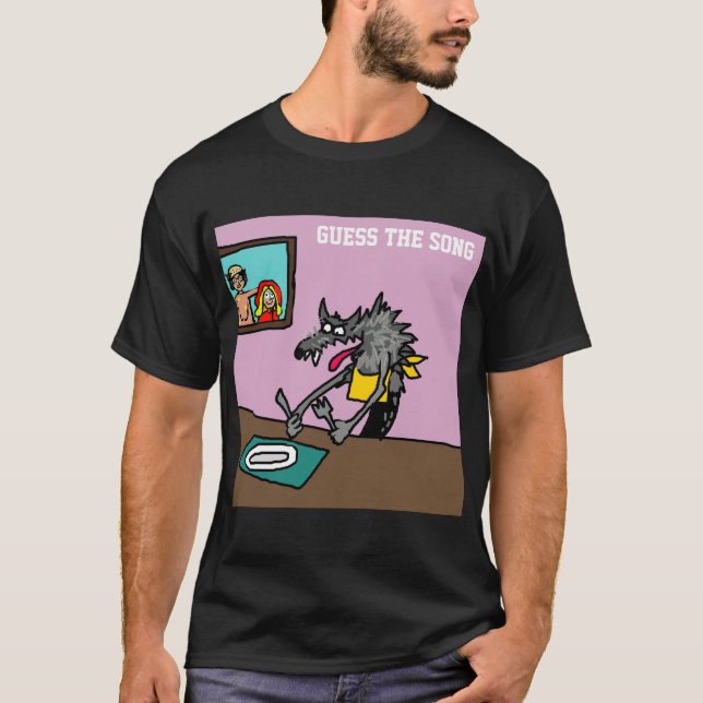 Guess The Song T-Shirt Hungry Like The Wolf (Front)