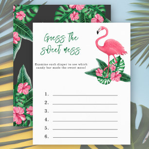Guess the sweet mess - aloha baby shower game