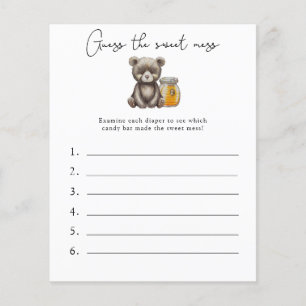 Guess the Sweet Mess - Baby Shower Game