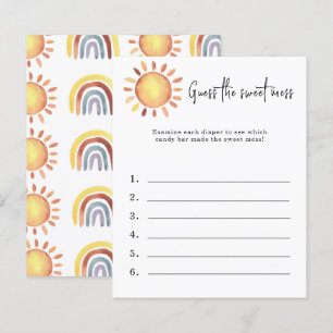 Guess the sweet mess - baby shower game