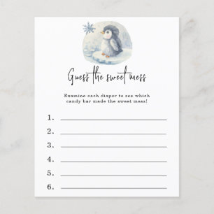 Guess the sweet mess - baby shower game