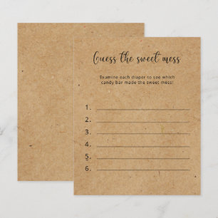 Guess the Sweet Mess - Baby Shower Game